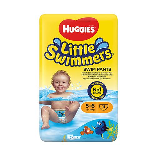 Zdjęcie przedstawia wyrób medyczny Pieluchy do pływania HUGGIES LITTLE SWIMMERS 5-6 (12-18kg).
