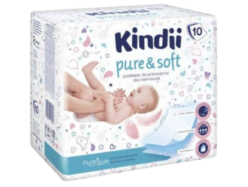 Zdjęcie przedstawia wyrób medyczny Podkłady jednorazowe Kindii Pure& Soft.