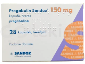 Zdjęcie produktu Pregabalin Sandoz, kapsułki twarde, 150 mg
