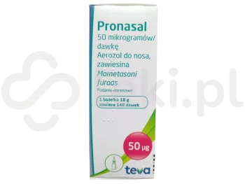 Zdjęcie produktu Pronasal, aerozol do nosa, zawiesina, 50 µg/dawkę