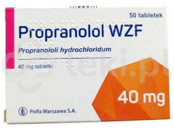 Zdjęcie produktu Propranolol WZF, tabletki, 40 mg