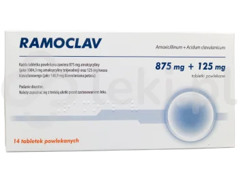 Zdjęcie produktu Ramoclav, tabletki powlekane, 875 mg + 125 mg