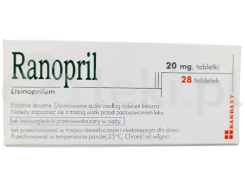 Zdjęcie produktu Ranopril, tabletki, 20 mg