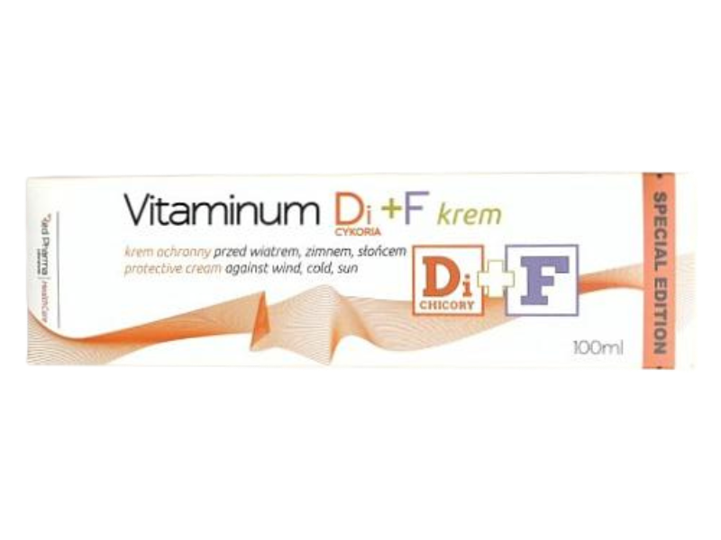 Zdjęcie przedstawia dermokosmetyk Red Pharma Vitaminum D i cykoria + F, krem.