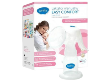 Zdjęcie przedstawia wyrób medyczny Sanity Easy Comfort mode Laktator manualny, sprzęt medyczny.