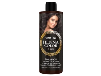 Zdjęcie produktu VENITA Henna Color Szampon do włosów w odcieniach ciemnych i czarnych – Black