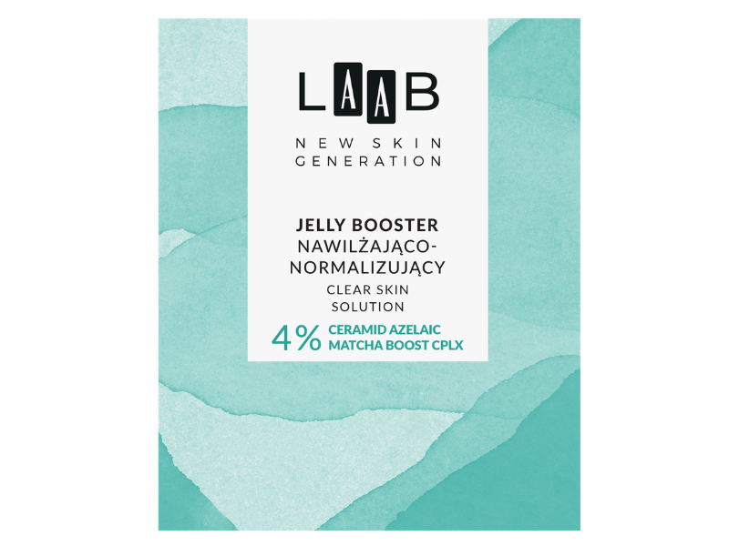 Zdjęcie przedstawia dermokosmetyk AA LAAB Clear Skin Solution jelly booster nawilżająco-normalizujący, żel.
