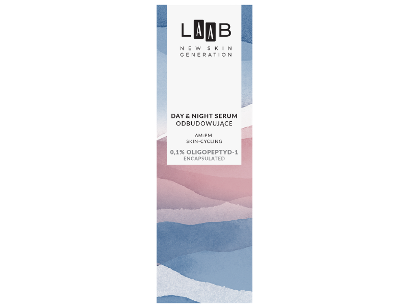 Zdjęcie przedstawia dermokosmetyk AA Laab AM:PM Skincycling Day&night odbudowujące oligopeptyd-1 (EGF) encapsulated, serum.