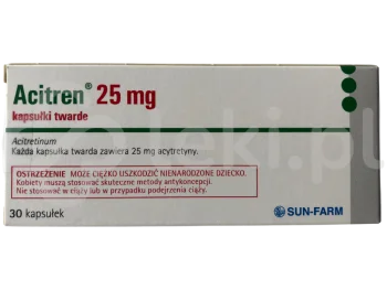 Zdjęcie produktu Acitren, kapsułki twarde, 25 mg