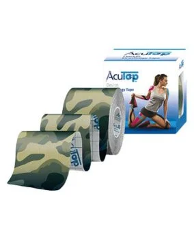 Zdjęcie produktu AcuTop Design Kinesiology Tape Green camo, taśma kinezjologiczna
