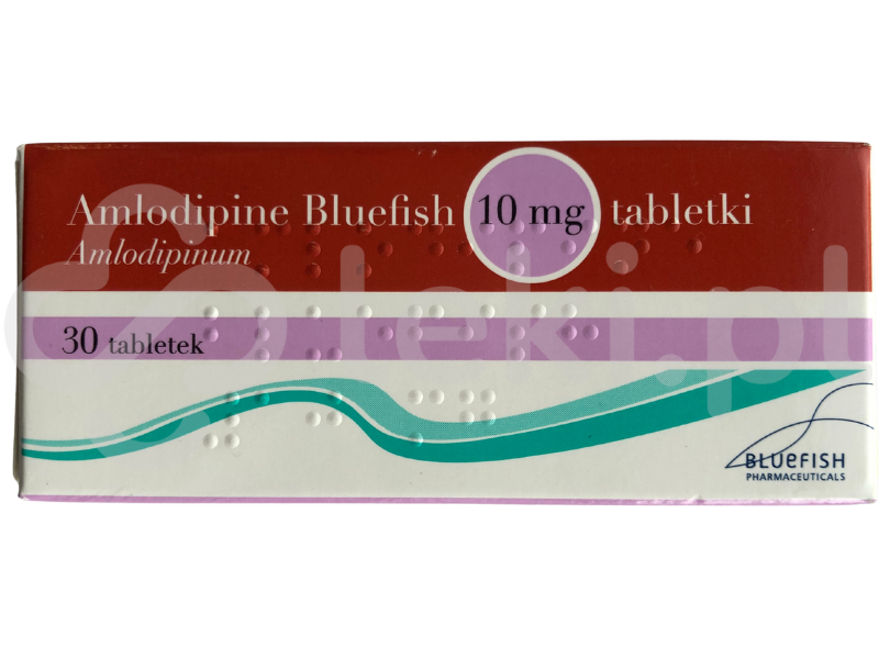 Zdjęcie przedstawia lek na receptę Atorvastatin Bluefish AB, tabletki powlekane, 10 mg.