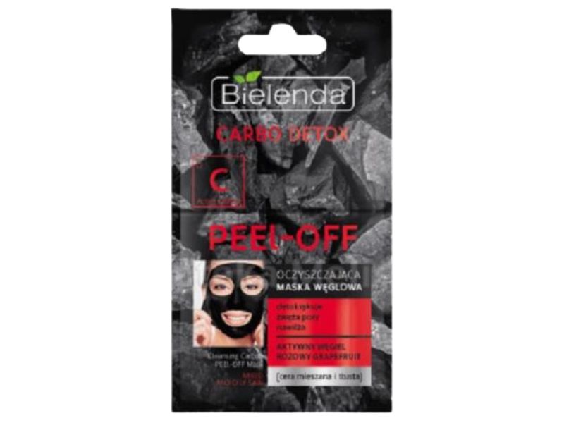 Zdjęcie przedstawia kosmetyk BIELENDA CARBO DETOX oczyszczająca maska węglowa peel-off.