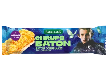 Zdjęcie produktu Bakalland KLEKS Chrupo baton cornflakes z białą czekoladą