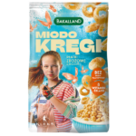 Bakalland KLEKS Miodo kręgi płatki zbożowe z miodem wzbogacone w witaminy i żelazo