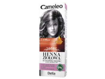 Zdjęcie przedstawia kosmetyk Cameleo Henna ziołowa do koloryzacji włosów rudy 7.4, farba.