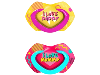 Zdjęcie produktu Canpol Babies Neon Love smoczek silikonowy symetryczny