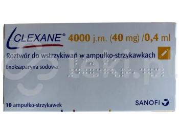 Zdjęcie produktu Clexane, roztwór do wstrzykiwań, 40 mg/0,4 ml