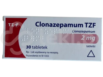 Zdjęcie produktu Clonazepamum TZF, tabletki, 2 mg