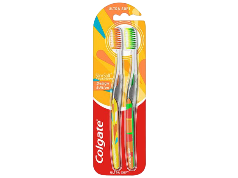 Zdjęcie przedstawia wyrób medyczny Colgate Slim Soft Advanced Ultra Soft, szczoteczka.