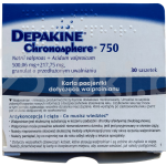 Depakine Chronosphere 750, granulat o przedłużonym uwalnianiu, 217,75 mg + 500,06 mg