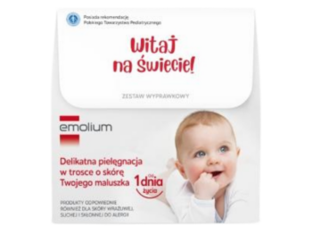 Zdjęcie przedstawia dermokosmetyk Emolium Dermo zestaw wyprawkowy.