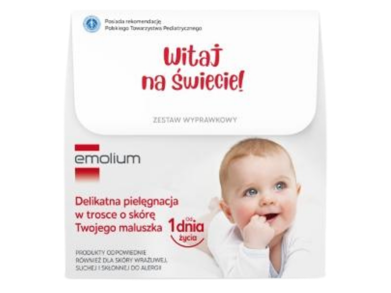 Zdjęcie przedstawia dermokosmetyk Emolium Dermo zestaw wyprawkowy.