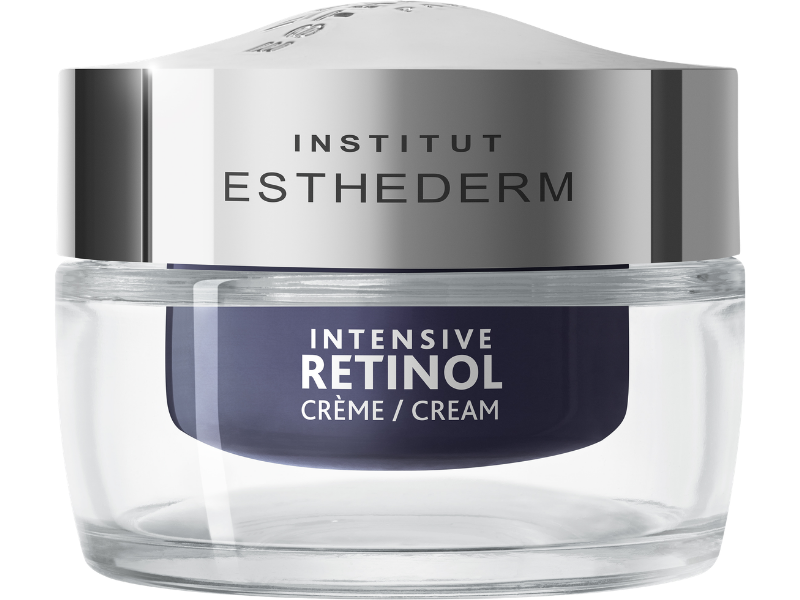 Zdjęcie przedstawia dermokosmetyk Esthederm Intensive Retinol zaawansowany krem z retinolem intensywnie przeciwzmarszczkowy.