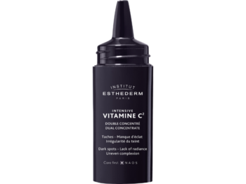 Zdjęcie przedstawia dermokosmetyk Esthederm Intensive Vitamine C² Dual Concentrate, serum.