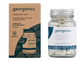 Georganics, naturalna guma do żucia, English peppermint, gumy do żucia