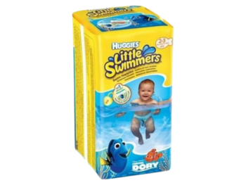 Zdjęcie przedstawia wyrób medyczny HUGGIES Little Swimmers, pieluchomajtki.