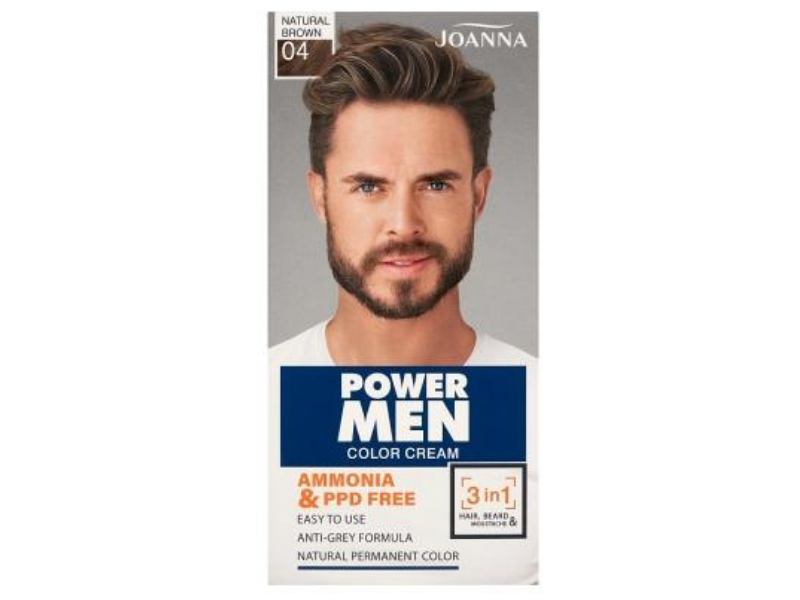 Zdjęcie przedstawia kosmetyk JOANNA Power Men Color Cream, krem