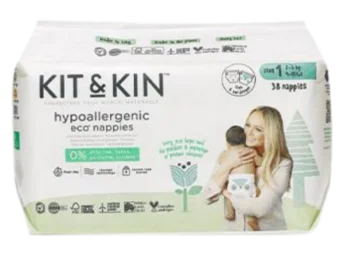 Zdjęcie produktu Kit and Kin, biodegradowalne pieluszki jednorazowe Mini, pieluchomajtki