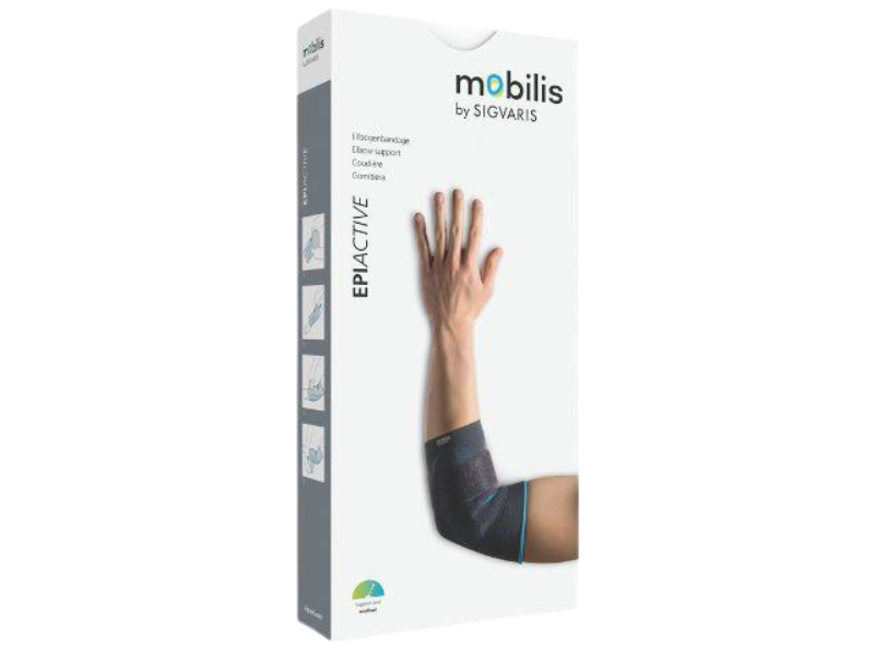 Zdjęcie przedstawia wyrób medyczny Mobilis EpiActive, stabilizator łokcia.