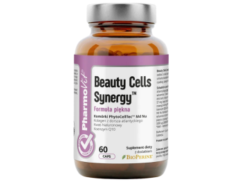 Zdjęcie przedstawia suplement diety Beauty Cells Synergy, kapsułki.