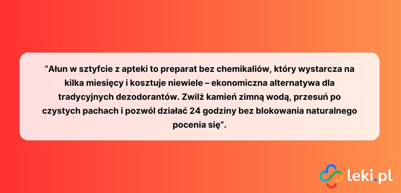 Ałun w sztyfcie z apteki (fot. Canva).
