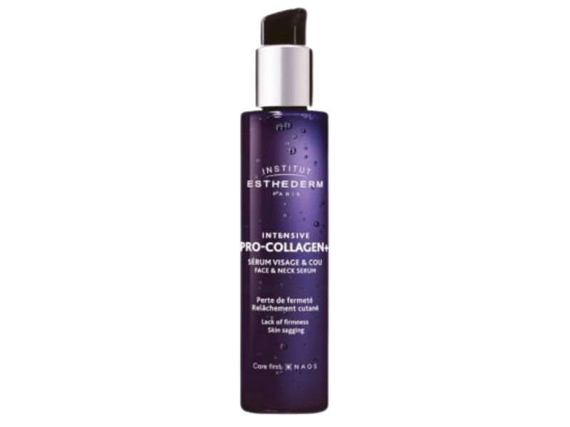 Zdjęcie przedstawia dermokosmetyk Institut Esthederm Intensive Pro-Collagen+ liftingujące serum do skóry twarzy i szyi.