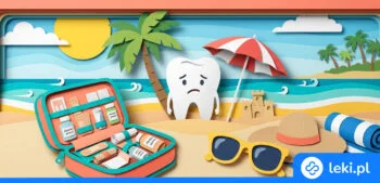Ilustracja poradnika Ból zęba na wakacjach? Sprawdź, jak sobie poradzić do wizyty u dentysty