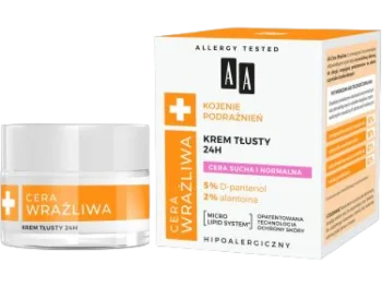 Zdjęcie produktu AA CERA WRAŻLIWA krem tłusty do cery suchej i normalnej 24h