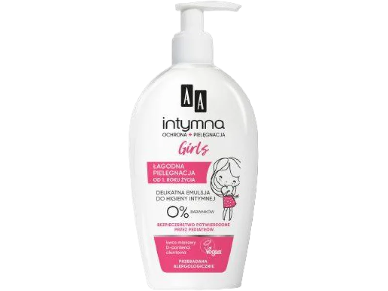 AA INTYMNA Girls emulsja do higieny intymnej od 1. roku życia