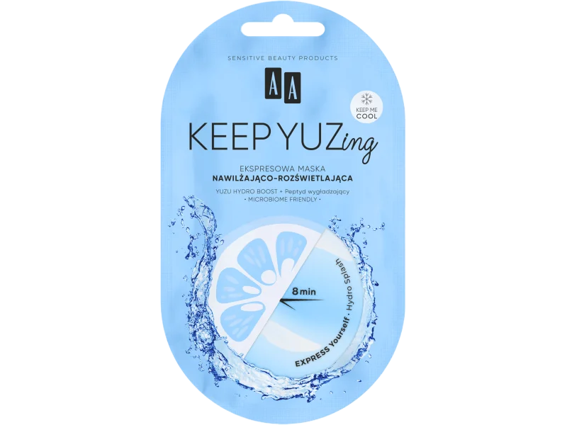 AA Keep Yuzing ekspresowa maska nawilżająco-rozświetlająca