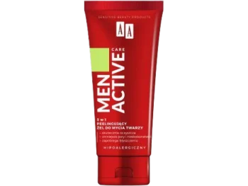 Zdjęcie produktu AA Men Active Care 3w1 peelingujący żel do mycia twarzy, żel na skórę