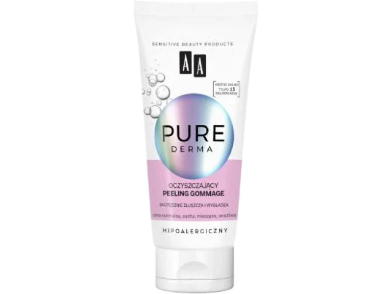AA PURE DERMA oczyszczający peeling gommage