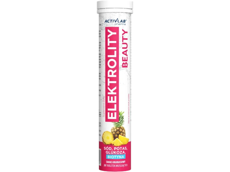 Activlab Pharma Elektrolity Beauty, smak ananasowy, tabletki musujące