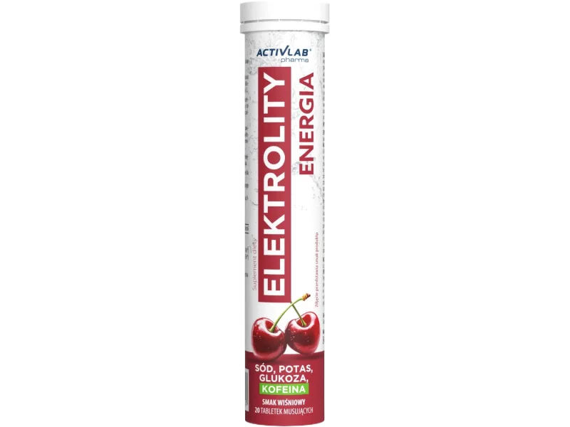 Activlab Pharma Elektrolity Energia, smak wiśniowy, tabletki musujące