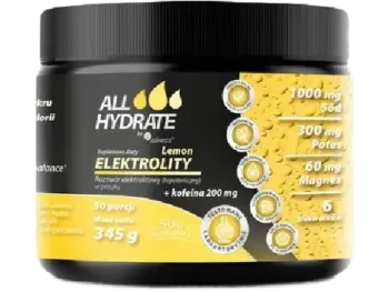Zdjęcie produktu Aliness ALLHydrate, elektrolity lemon + kofeina, proszek