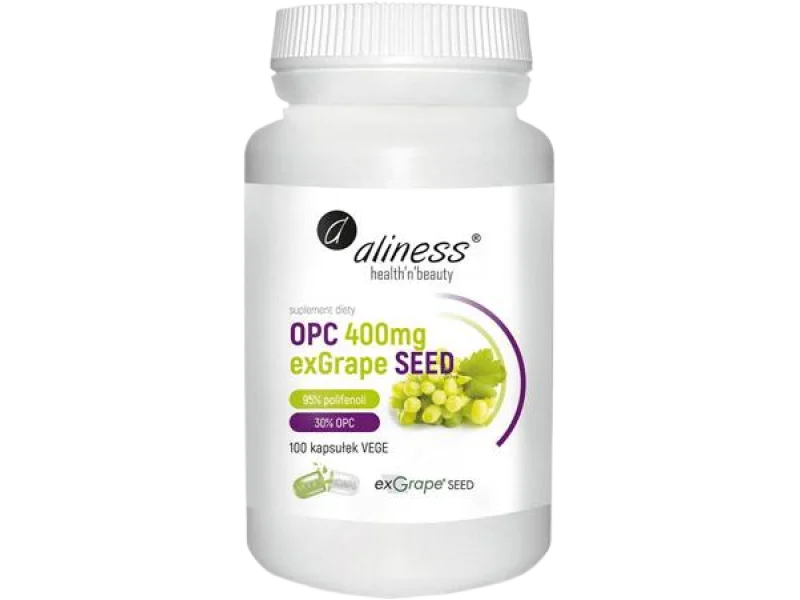 Aliness OPC exGrape seed ekstrakt z pestek winogron, kapsułki