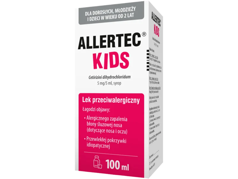 Allertec Kids, syrop, 5 mg/5 ml