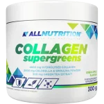 Allnutrition Collagen Supergreens, smak zielone jabłko, proszek