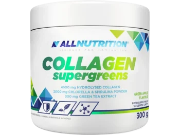 Zdjęcie produktu Allnutrition Collagen Supergreens, smak zielone jabłko, proszek
