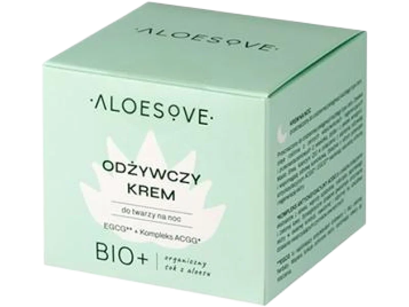 Aloesove odżywczy krem do twarzy na noc